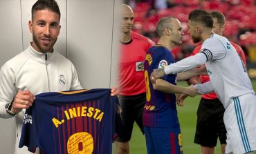 Kelas! Usai Gontok-gontokan di El Clasico, Sergio Ramos Berikan Tribute ini Untuk Iniesta