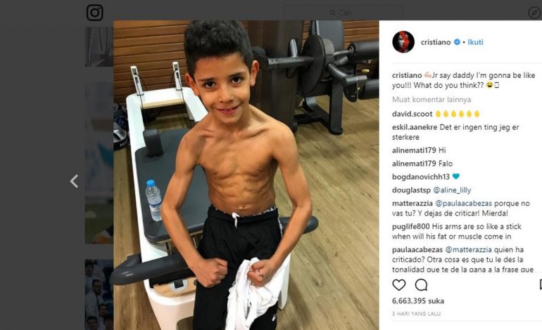 Dokter Spanyol Khawatirkan Tubuh Kekar Anak Ronaldo