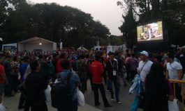 Asyiknya Nobar Timnas U-23 di Kawasan Asian Fest