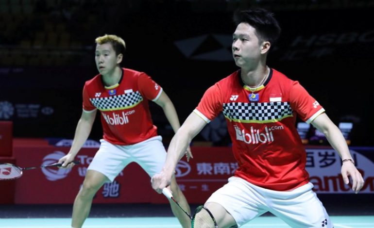 Atasi Wakil Jerman, Marcus/Kevin Melaju ke Semifinal Fuzhou China Open 2019