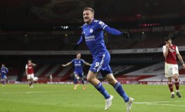 Arsenal vs Leicester City: Gol Jamie Vardy Paksa The Gunners Menyerah
