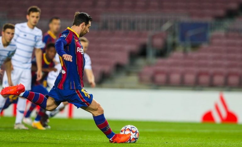 Barcelona vs Dynamo Kiev: Messi & Pique Menangkan Barca