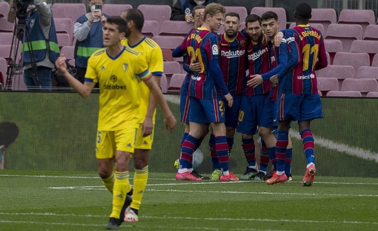 Hasil Pertandingan Barcelona vs Cadiz: Skor 1-1